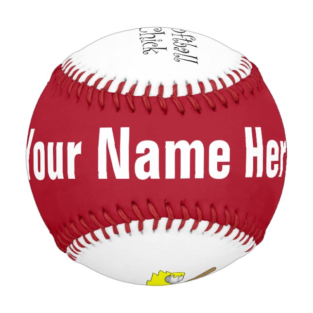 Balle De Baseball Texte de sélection de softball (Dos)