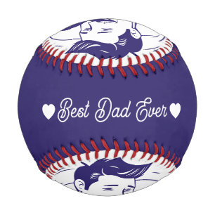 Balle De Baseball Texte et photo personnalisés modernes sur