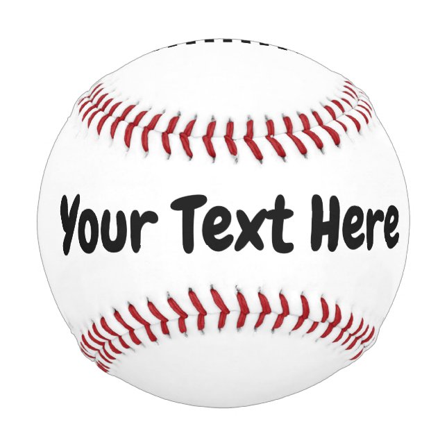 Balle De Baseball Texte personnalisé (Devant)