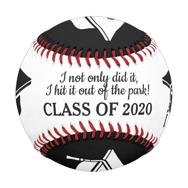 Balle De Baseball Texte personnalisé Graduation baseball (Devant)