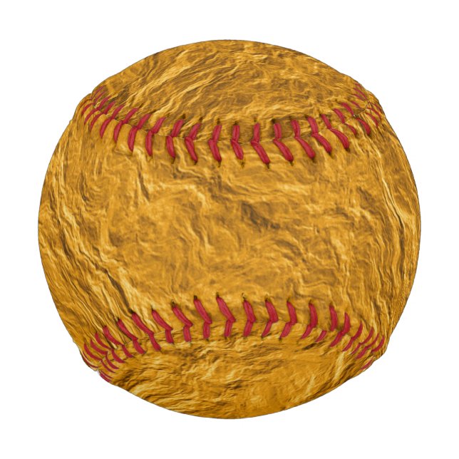 Balle De Baseball Texture dorée (Dos)