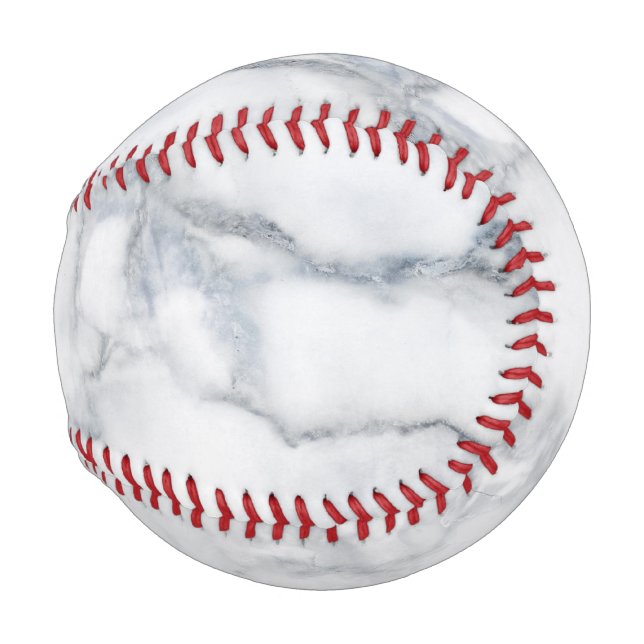 Balle De Baseball texture Marbre blanc (Devant Droite)