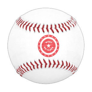 Balle De Baseball Timbre en caoutchouc rouge le plus populaire