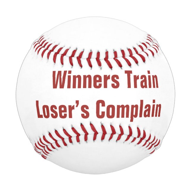 Balle De Baseball Train des gagnants - Baseball (Devant)