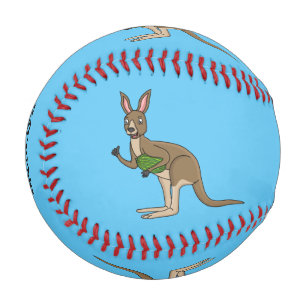 Balle De Baseball Une jolie illustration de kangourou australien