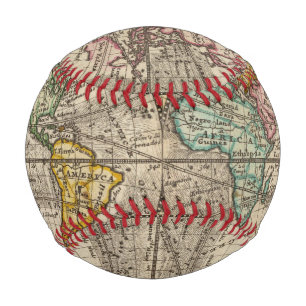 Balle De Baseball Une nouvelle carte du monde entier avec les alizé