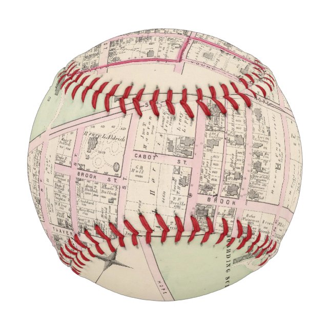 Balle De Baseball Université Brown (Devant)