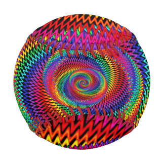 Balle De Baseball Vague arc-en-ciel Spiral Fractal Baseball