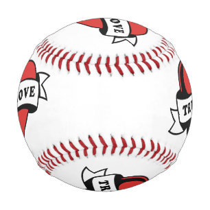Balle De Baseball Véritable amour Tatouage Coeur Design romantique