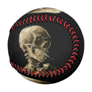 Balle De Baseball Vincent van Gogh - Crâne avec cigarette brûlante