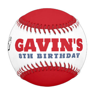 Balle De Baseball Vintage Retro Sport fête d'anniversaire Personnali