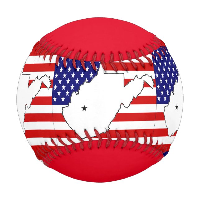Balle De Baseball Virginie-Occidentale (Devant)