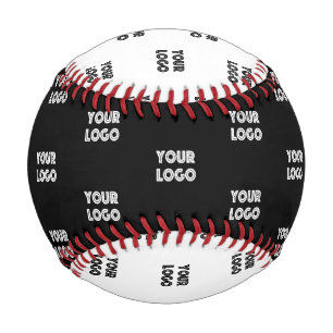 Balle De Baseball Votre logo, simple répétition logos