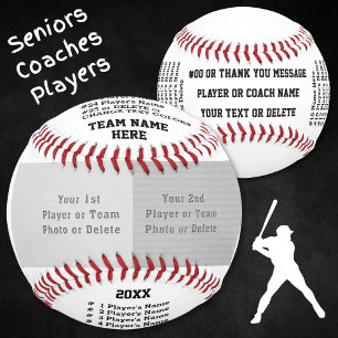 Balle De Baseball Votre(s) PHOTO(s), Cadeaux Senior pour les joueurs