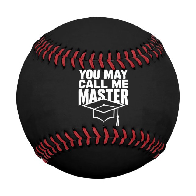 Balle De Baseball Vous Pouvez M'Appeler Maîtrise Diplômée 2024 (Devant)