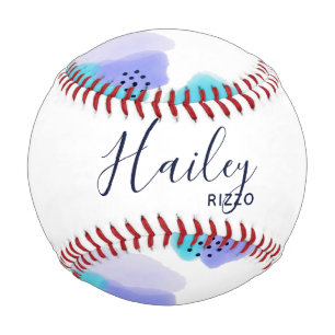 Balle De Baseball Watercolor Brushstrokies Baseball