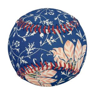 Balle De Baseball William Morris Medway Floral bleu