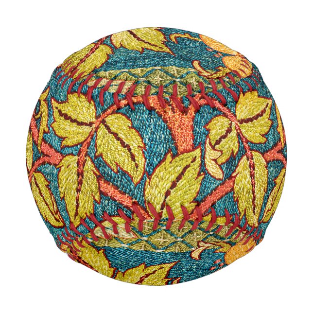 Balle De Baseball William Morris Rose Wreath : Arts et Métiers class (Devant)