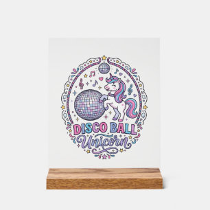 Balle de disco Licorne Licorne Impression ludique