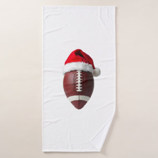 Balle de football américain de Noël avec chapeau d