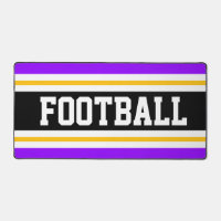BALLE DE FOOTBALL Bright PurpleBlack Yellow Stripe