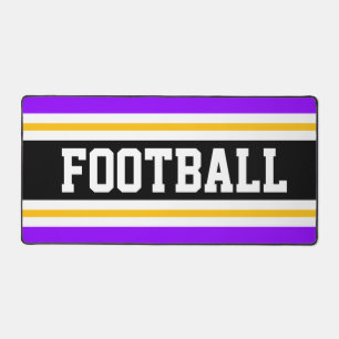BALLE DE FOOTBALL Bright PurpleBlack Yellow Stripe