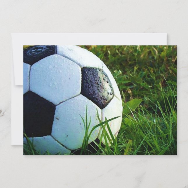 Balle de football - Invitation de football (Devant)