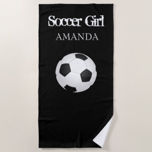 Balle de football personnalisé serviette de plage 