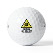 Balle de golf amusante avec conception de zone de