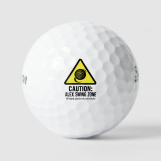 Balle de golf amusante avec conception de zone de