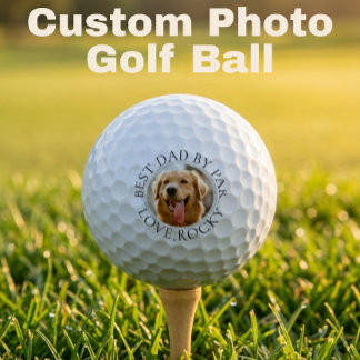 Balle de golf avec photo de chien personnalisée –
