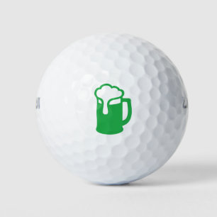 Balle de golf bière verte