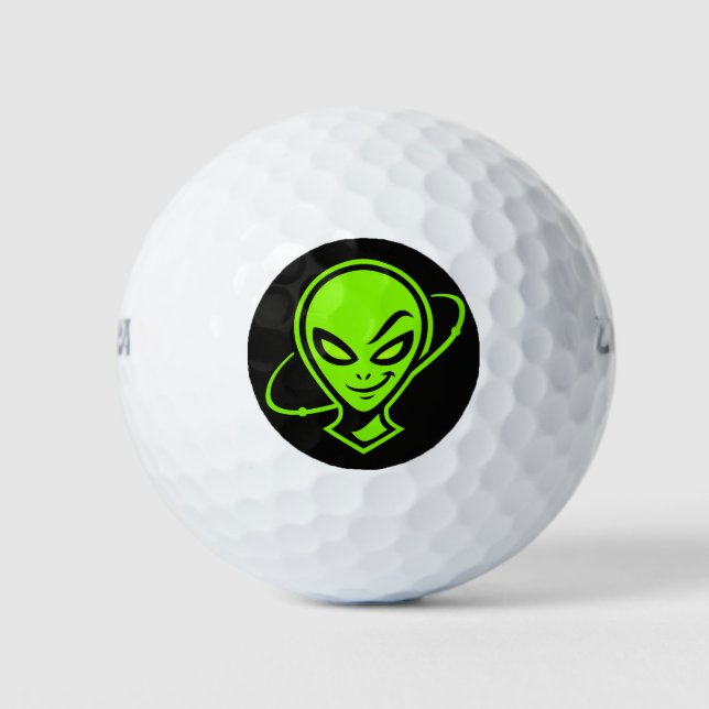 Balle de golf Chance Alien Vert (Devant)