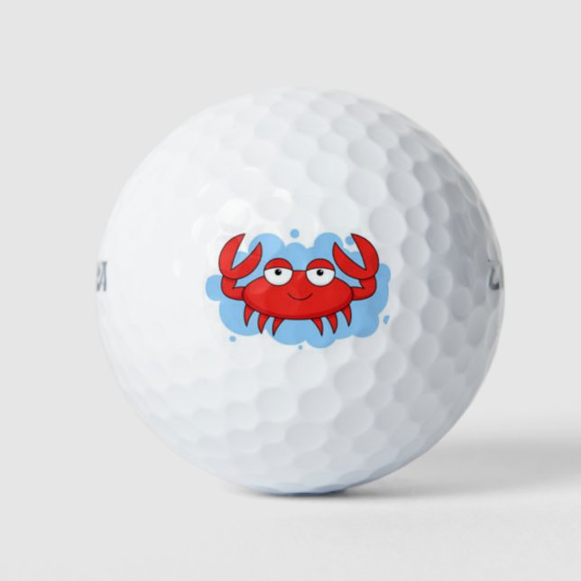 balle de golf de crabe rouge (Devant)