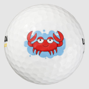 balle de golf de crabe rouge