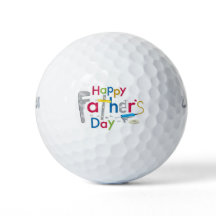 balle de golf de fête des pères heureuse cool