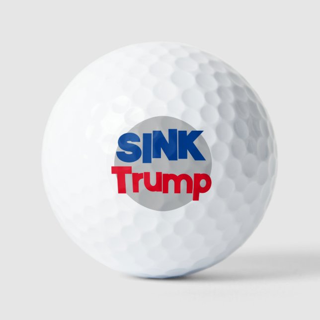 balle de golf de Sink Trump (Recto)
