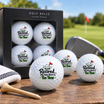 Balle de Golf Drôle pour la Retraite Heure de Dépa
