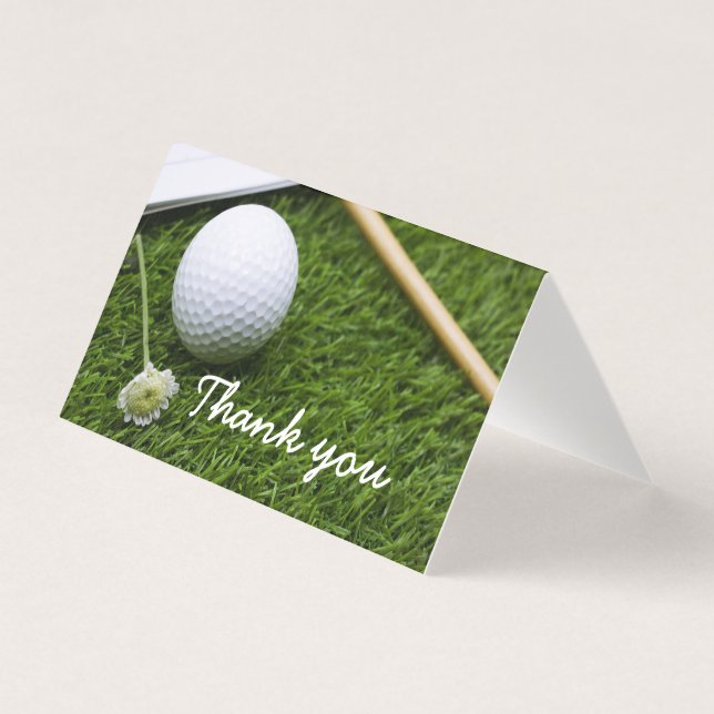 Balle de golf et Merci de fleurs (Front)