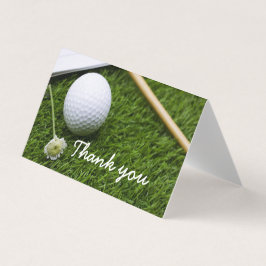 Balle de golf et Merci de fleurs