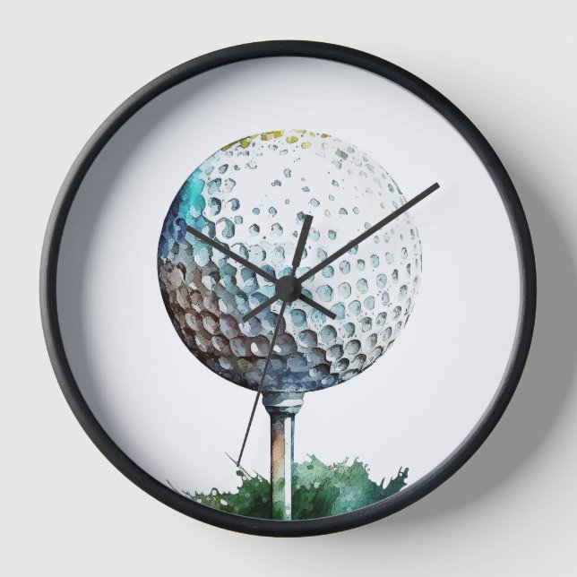 balle de golf Wall Horloge (Recto)