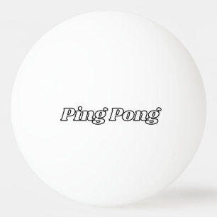 BALLE DE PING PONG