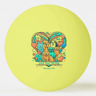 Balle De Ping Pong 17 févr. - Love Your Pet Day