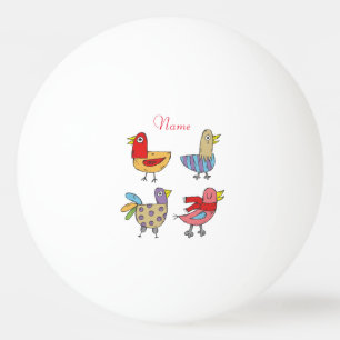 Balle De Ping Pong 4 Oiseaux amusants Thunder_Cove