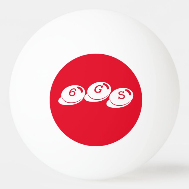 BALLE DE PING PONG 6 GROS SPORTIFS (Devant)