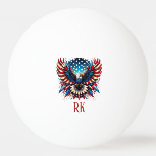Balle De Ping Pong Aigle américain patriotique