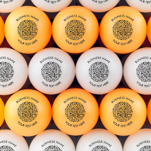 Balle De Ping Pong Ajoutez votre propre balayage QR de code rond Mini