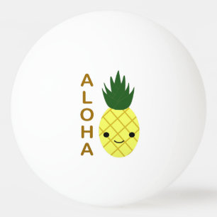 Balle De Ping Pong Aloha Cute Kawaii Ananas