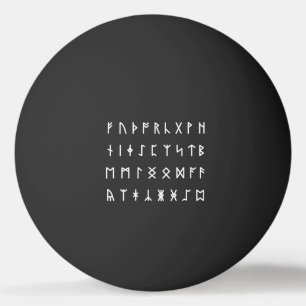 Balle De Ping Pong Alphabet Runique [Futhorc]