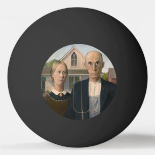 Balle De Ping Pong American Gothic : Vie rurale pauvre paysan